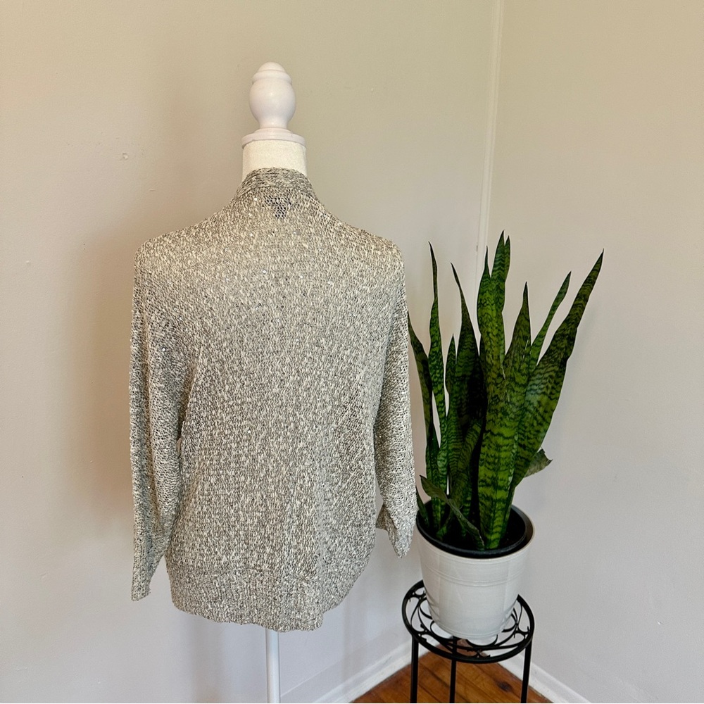 Apt. 9 | Sparkly Gray Cardigan Sweater - Picture 2 of 12